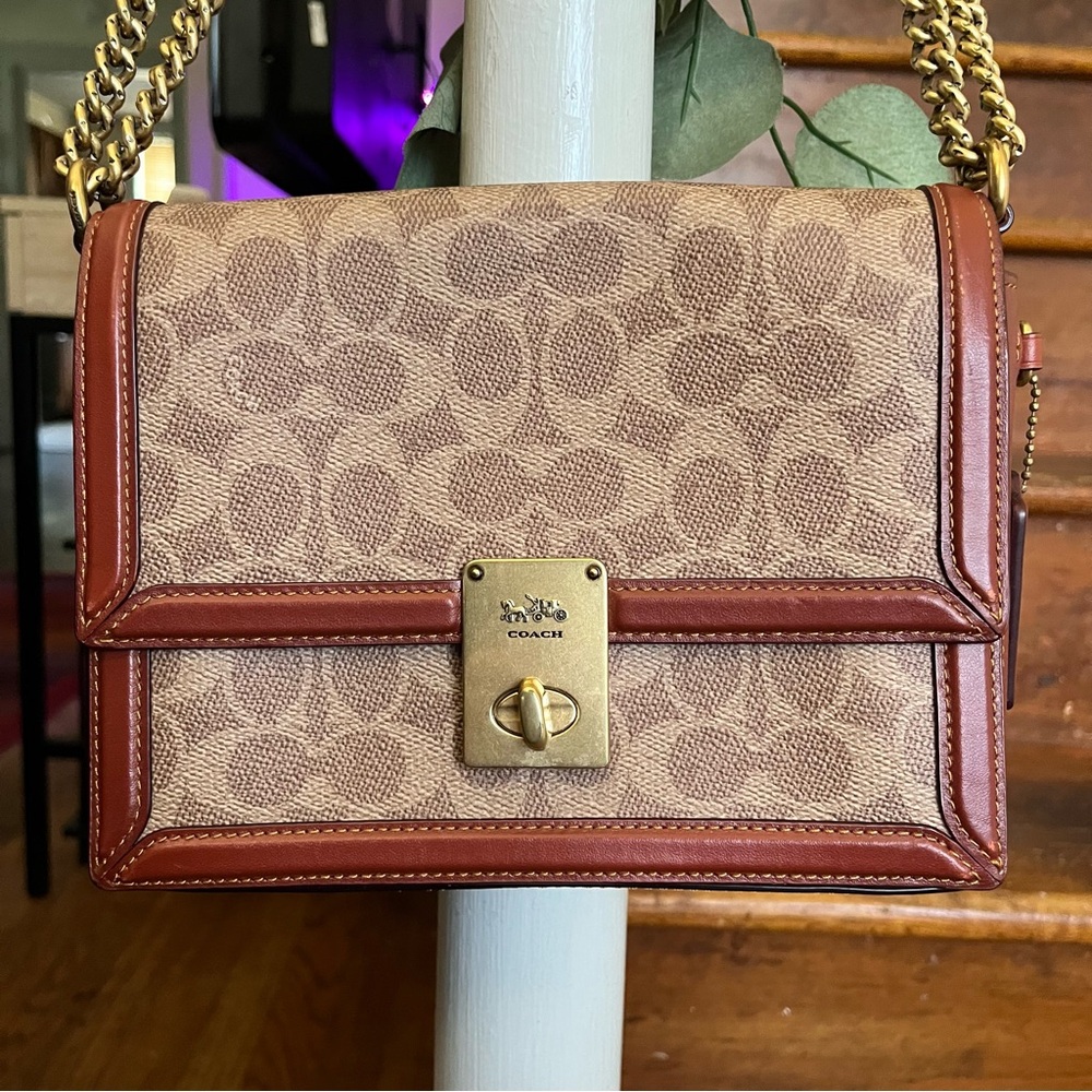 Coach Brown Signature Crossbody